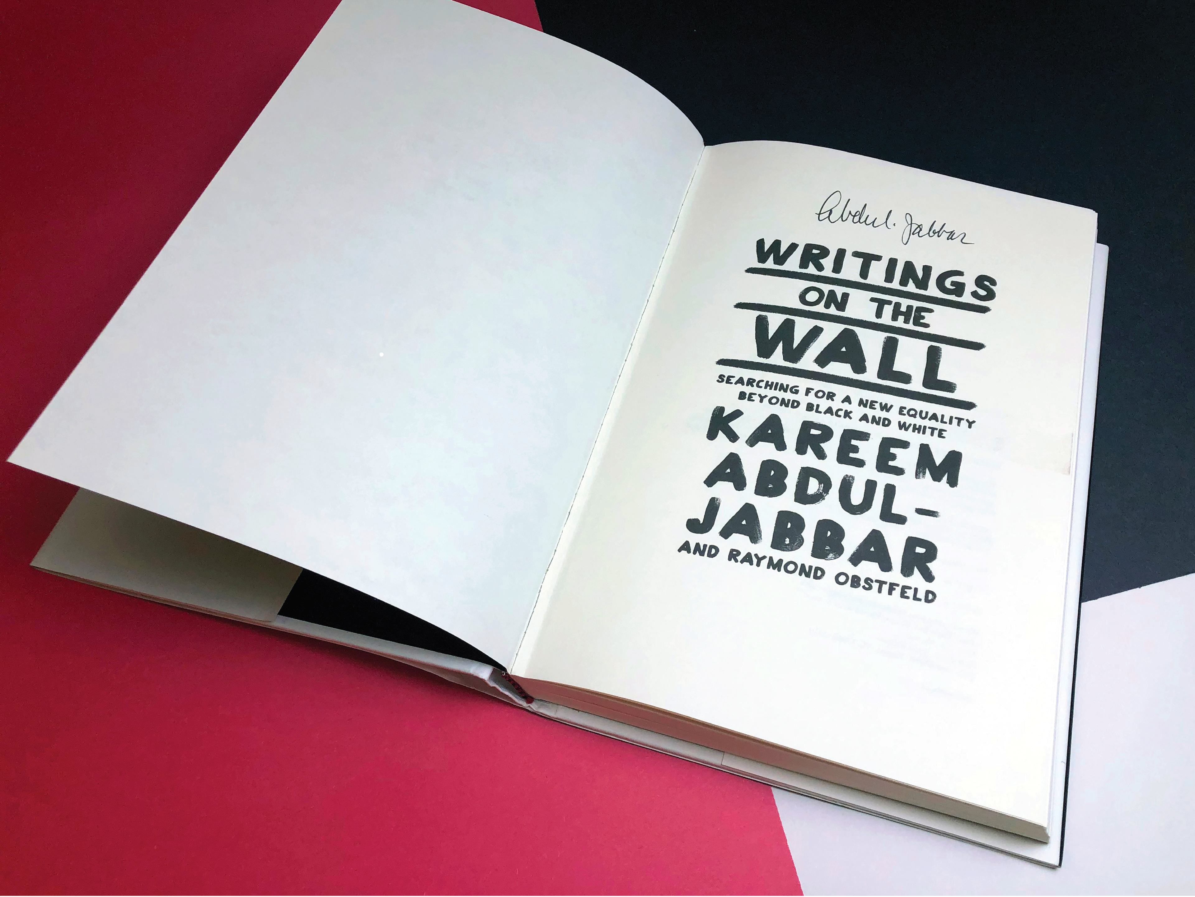 Kareem Abdul Jabbar's "Writings on the Wall"